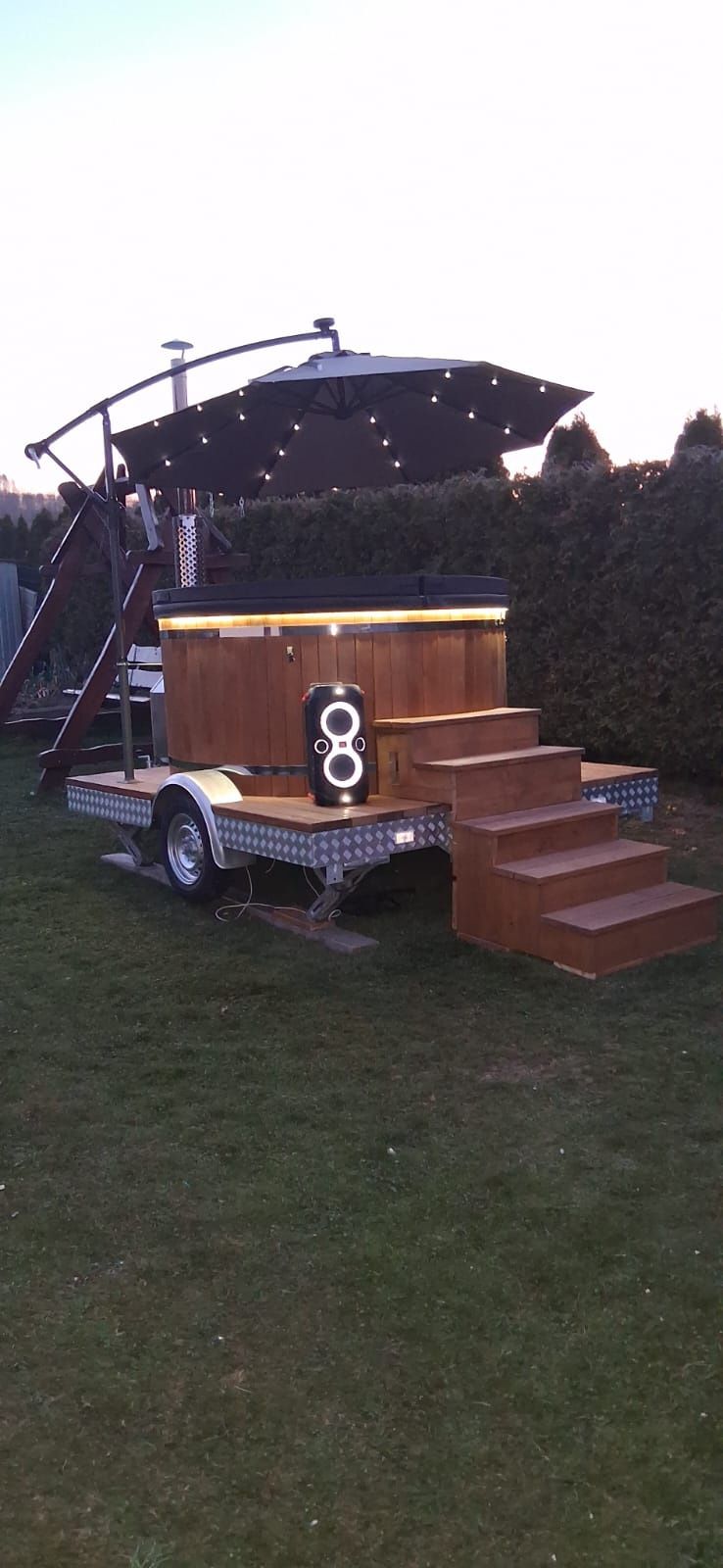 Mobilna balia bania jacuzzi wynajem