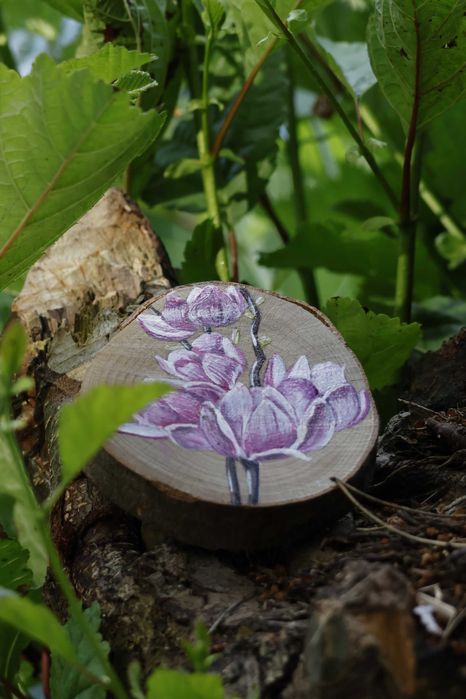 Magnes na lodówkę magnolia