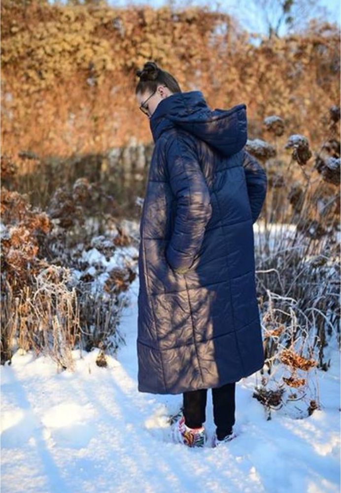 Пальто пуховік в пол ковдра украінський дизайн підліткове xs xxs s