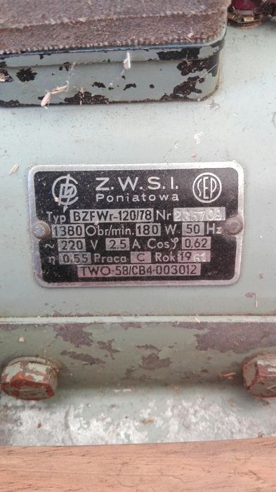 Silnik elektryczny Poniatowa 180 W 220 v