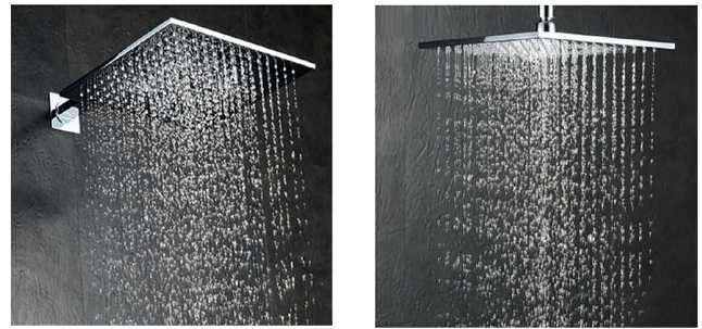 Душ лейка, 300*300  тропический дождь, верхняя,  открытого монтажа