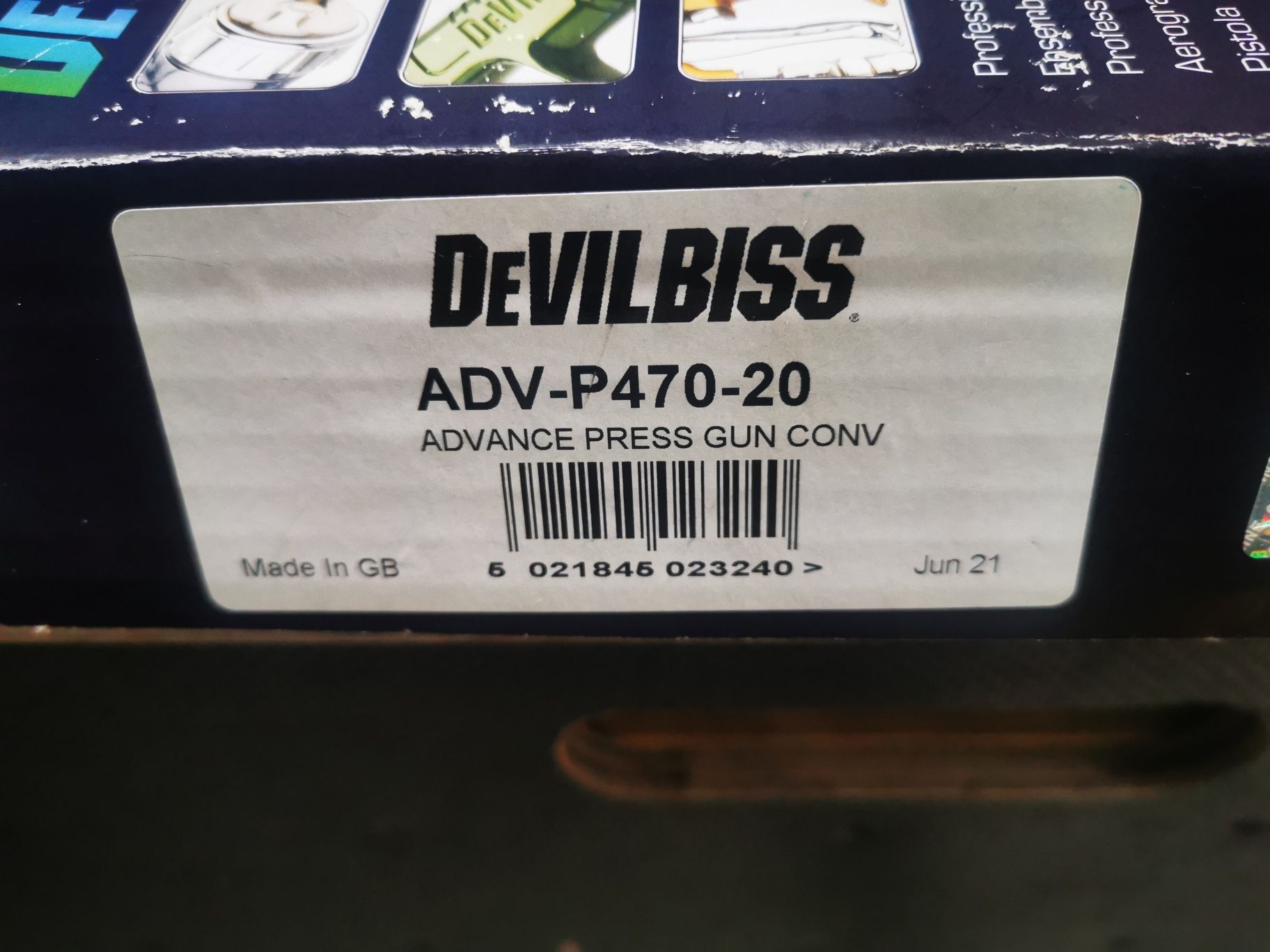Pistolet lakierniczy Devilbiss adv-p470-20 z dysza 2.0