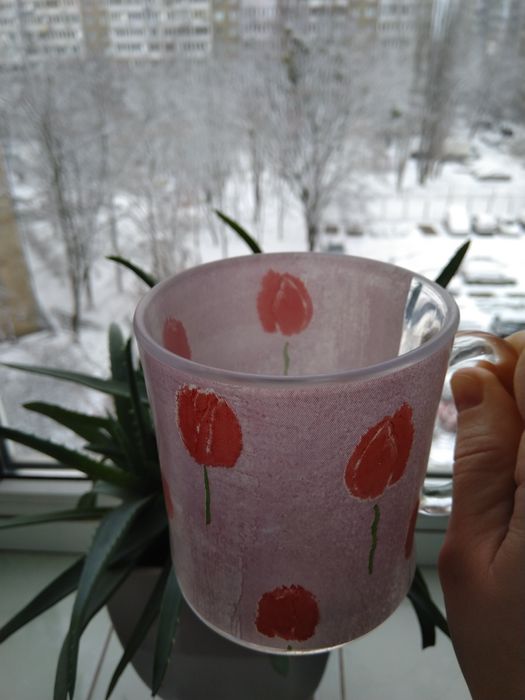 Чашка, кружка из стекла