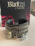 Bransoletka Black Xs L'exces Rock Bracelet Paco Rabanne