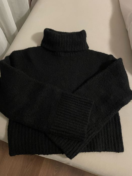 Светр альпака Zara з обʼємним коміром