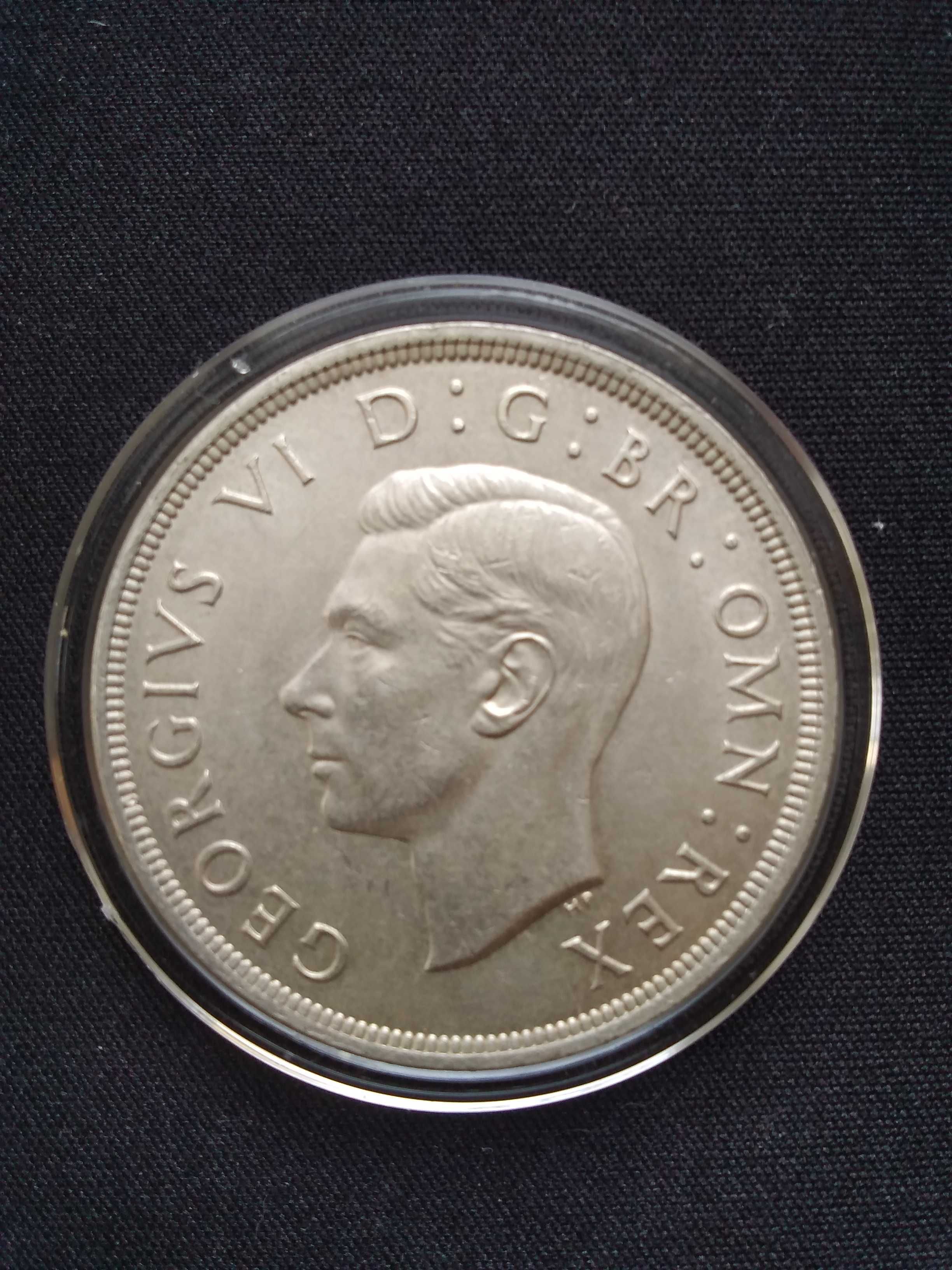 Srebrna moneta Korona George VI - Crown 1937