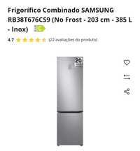 Frigorífico combinado Samsung no frost