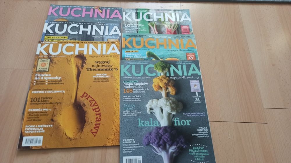 Kuchnia czasopisma kulinarne 6 sztuk