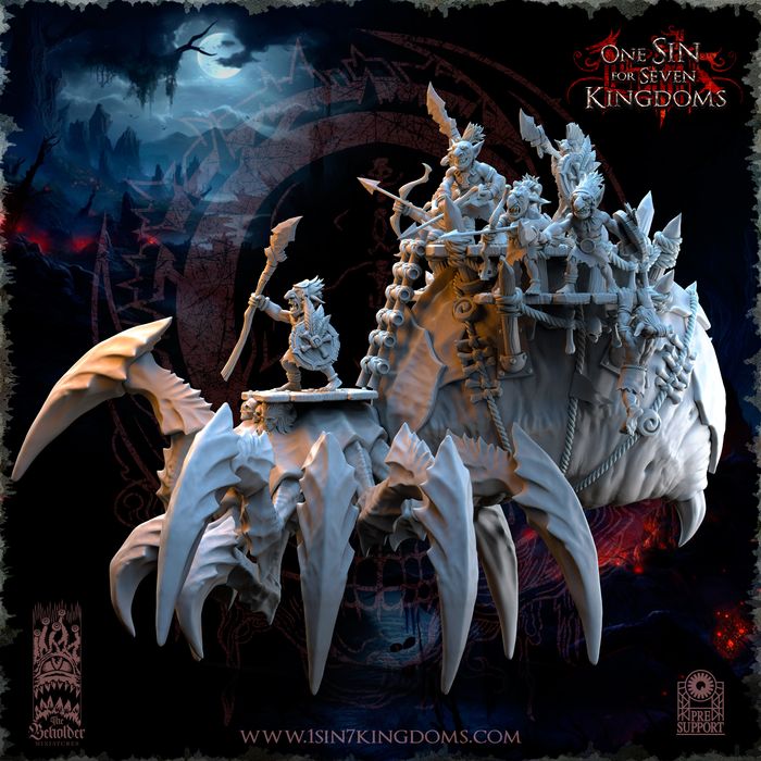 The Black Horde Goblins Behemoth Spider - The Beholder Miniatures