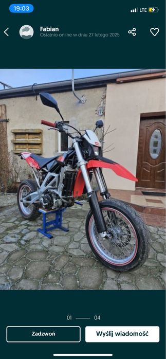 Aprilia RXV 450 bez silnika idealna na swap