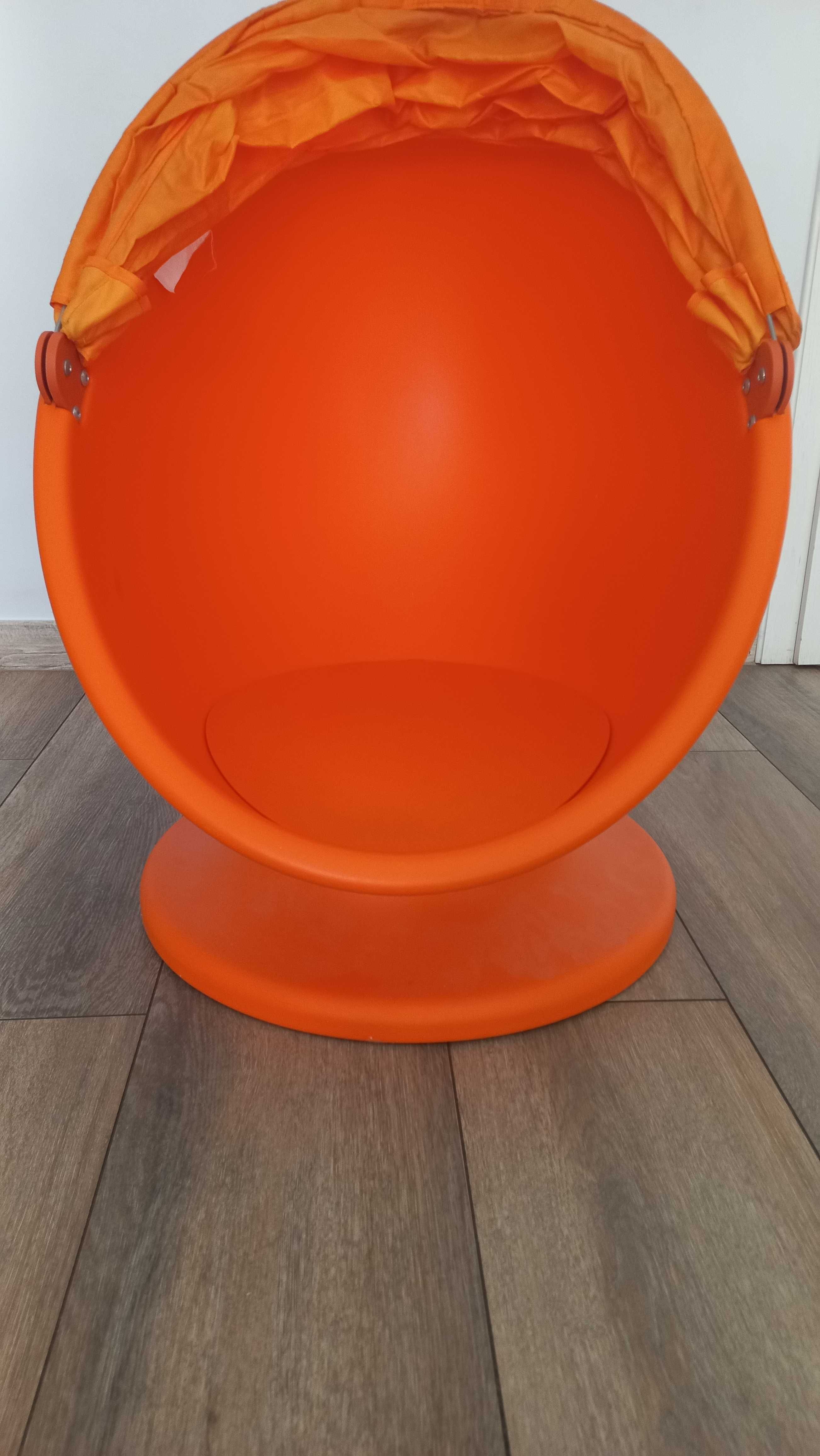 Fotel dla dzieci IKEA PS LÖMSK pomarańczowy