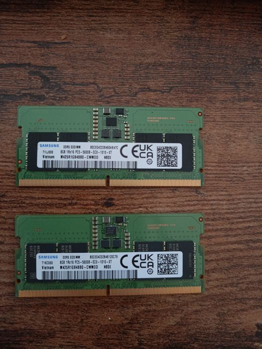 RAM 16 GB (2x8GB) DDR5 SODIMM M425R1GB4BB0-CWMOD 5600Mhz (Samsung)