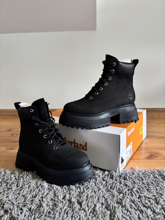 Timberland buty jesień skóra czarne