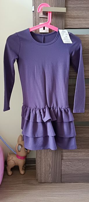 Nowa sukienka Kropek bawełniana . Rozmiar 128