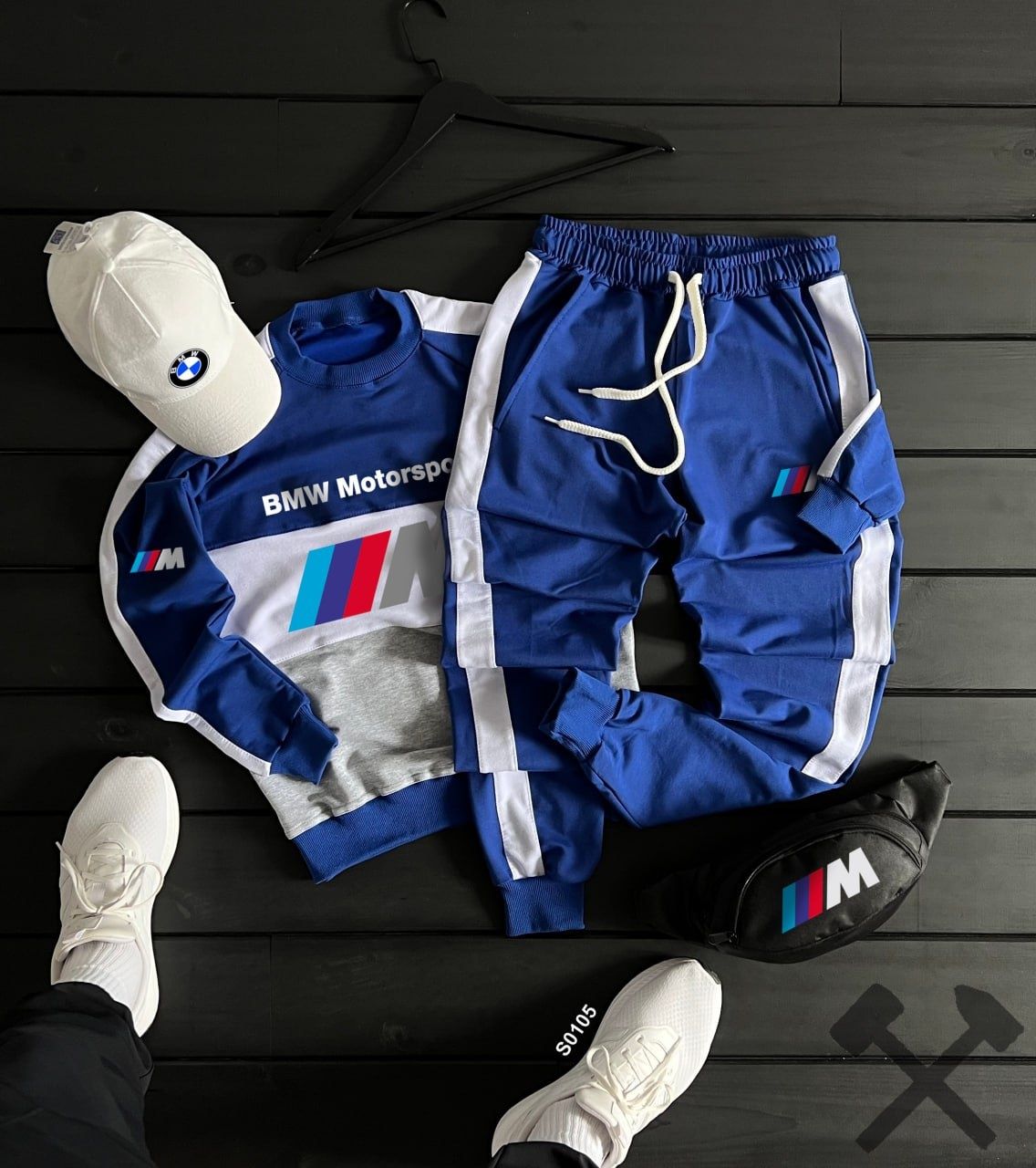 Спортивний костюм чоловічий BMW, світшот+штани,худи,Motorsport,весна,л