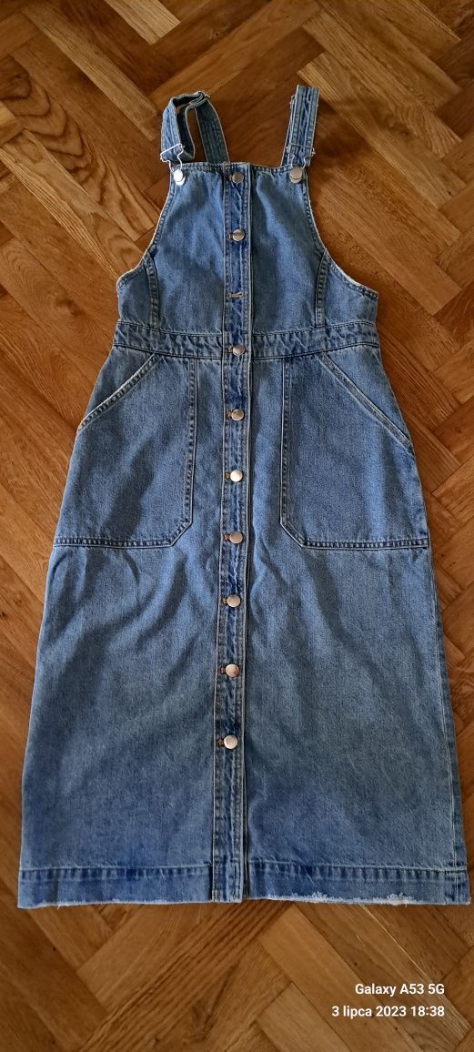 Sukienka midi jeansowa H&M rozmiar 38