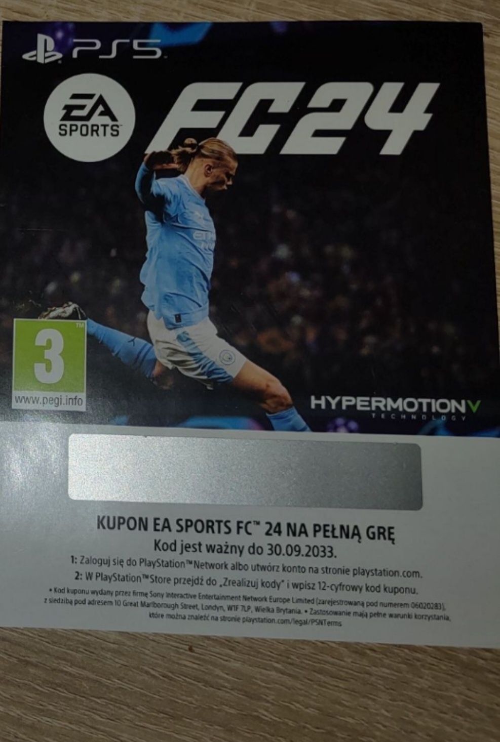Kupon FC 24, playstation 5 - pełna gra