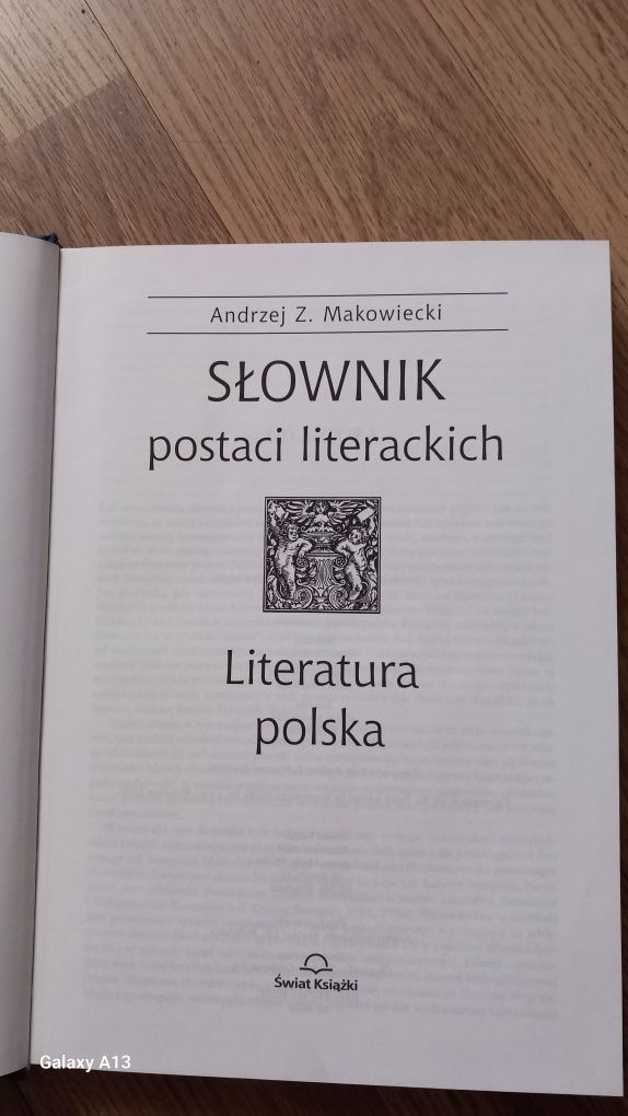 Książka słownik postaci literackich Andrzej Z. Makowiecki