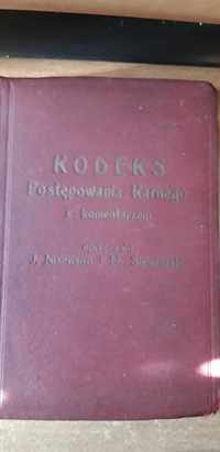 Kodeks Postępowania Karnego z komentarzem -NISENSON- W-wa 1934, opr.