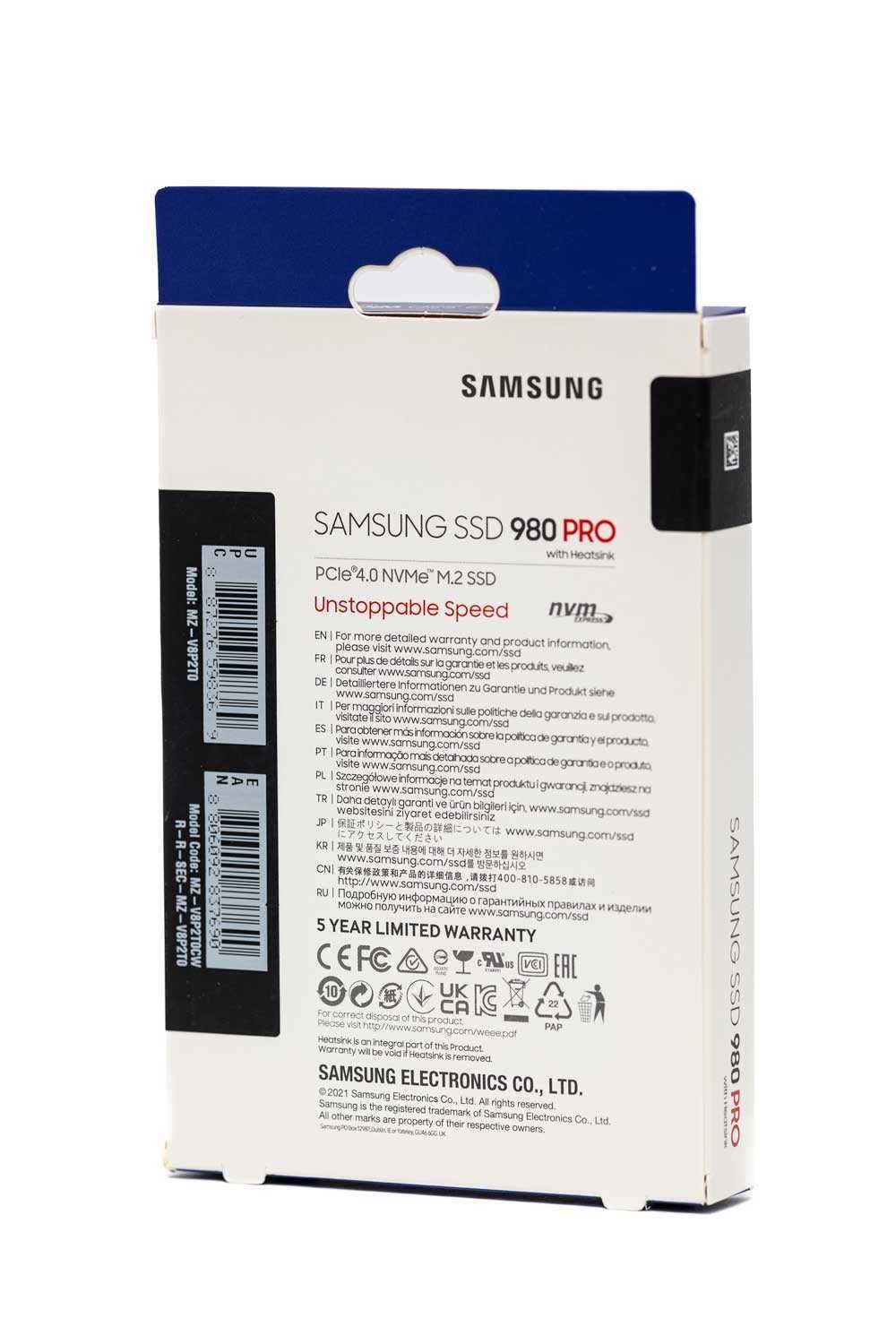 Dysk SSD Samsung 980 PRO 2TB z radiatorem MZ-V8P2T0CW