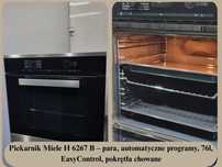 Piekarnik Miele H 6267 B para, prog auto., 76l, EasyControl, 30–300 °C