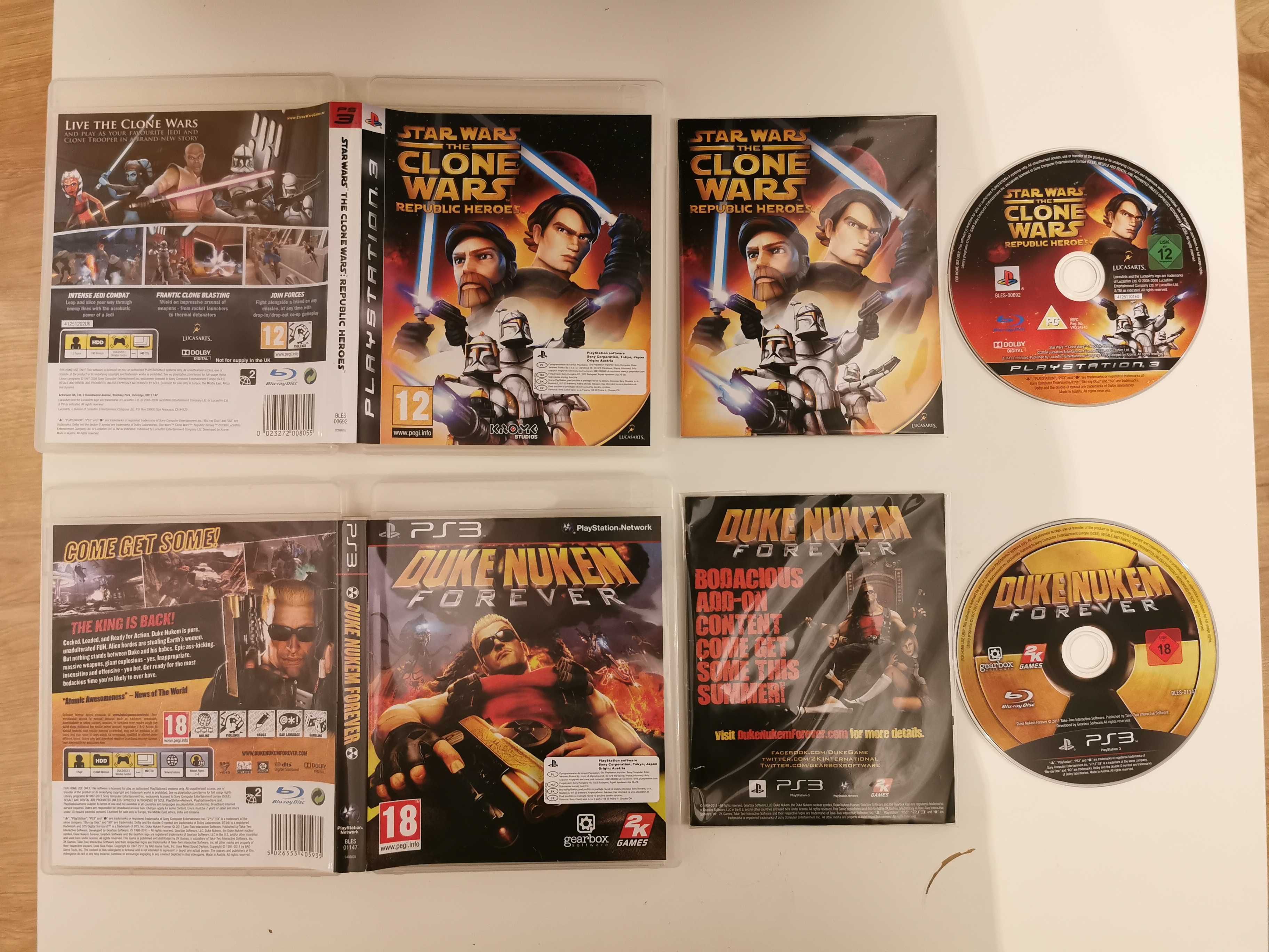 Zestaw gier PS3 Star Wars Republic Heroes + Duke Nukem Forever ENG