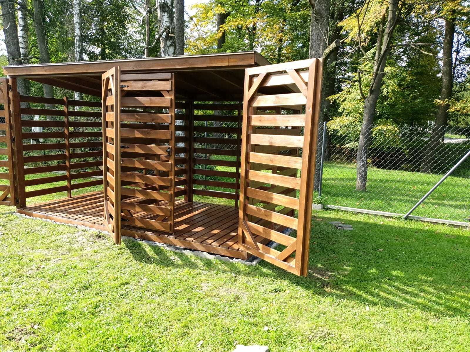 Dostępna od ręki! Drewutnia, 4x2m, składzik, drewno, domek ogrodowy