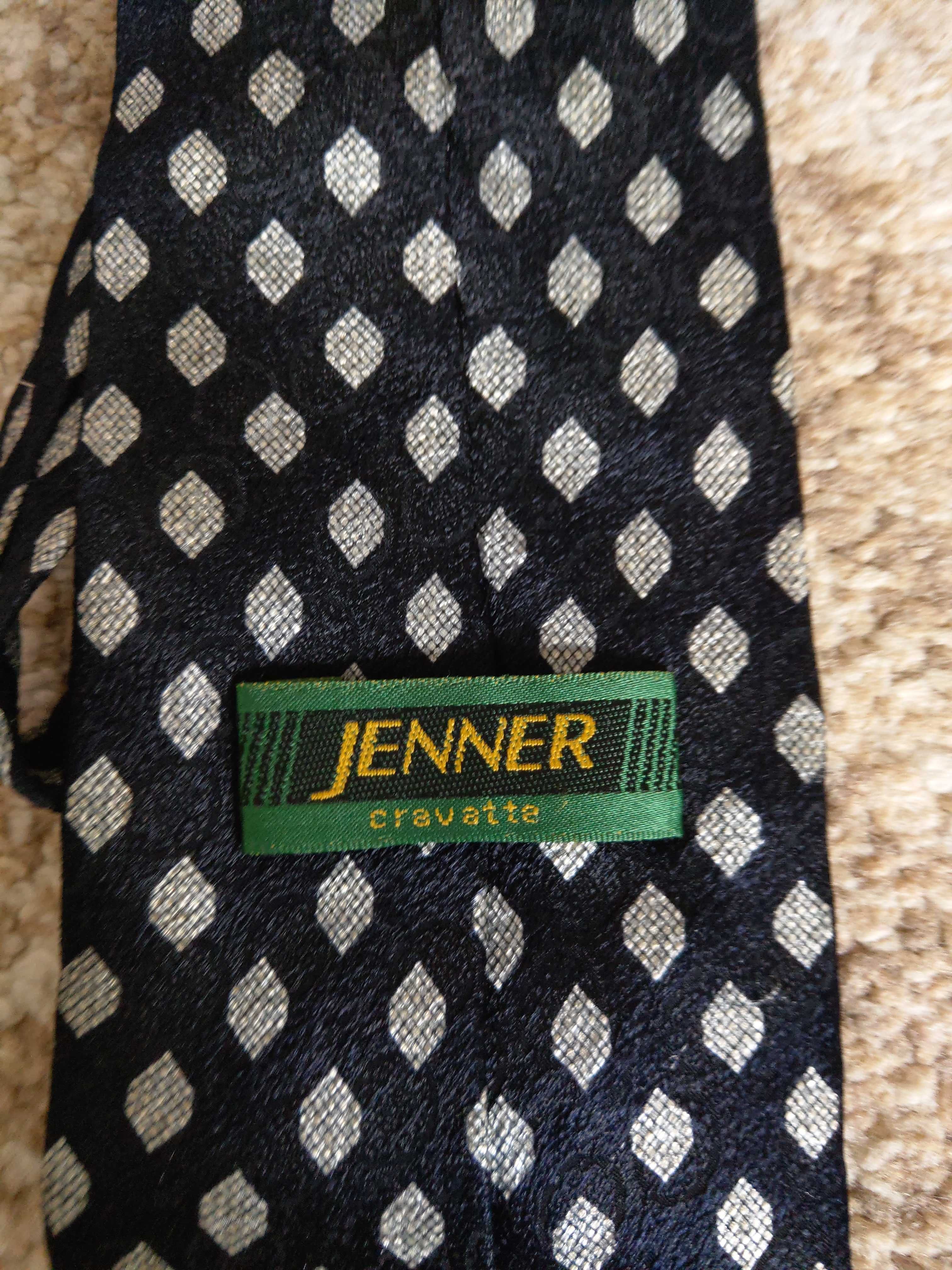Krawat Jenner czarno biały