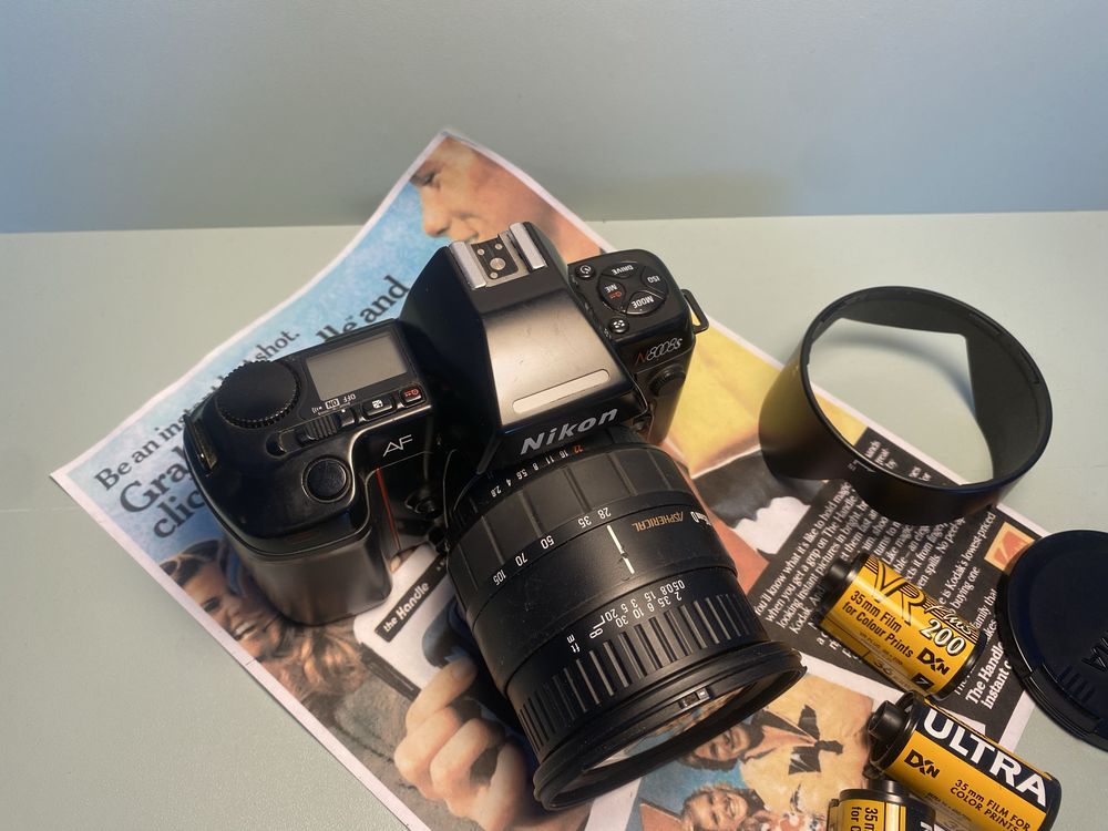Nikon N8008s - 28-105mm f2.8-4 - aparat analogowy z kolekcji !