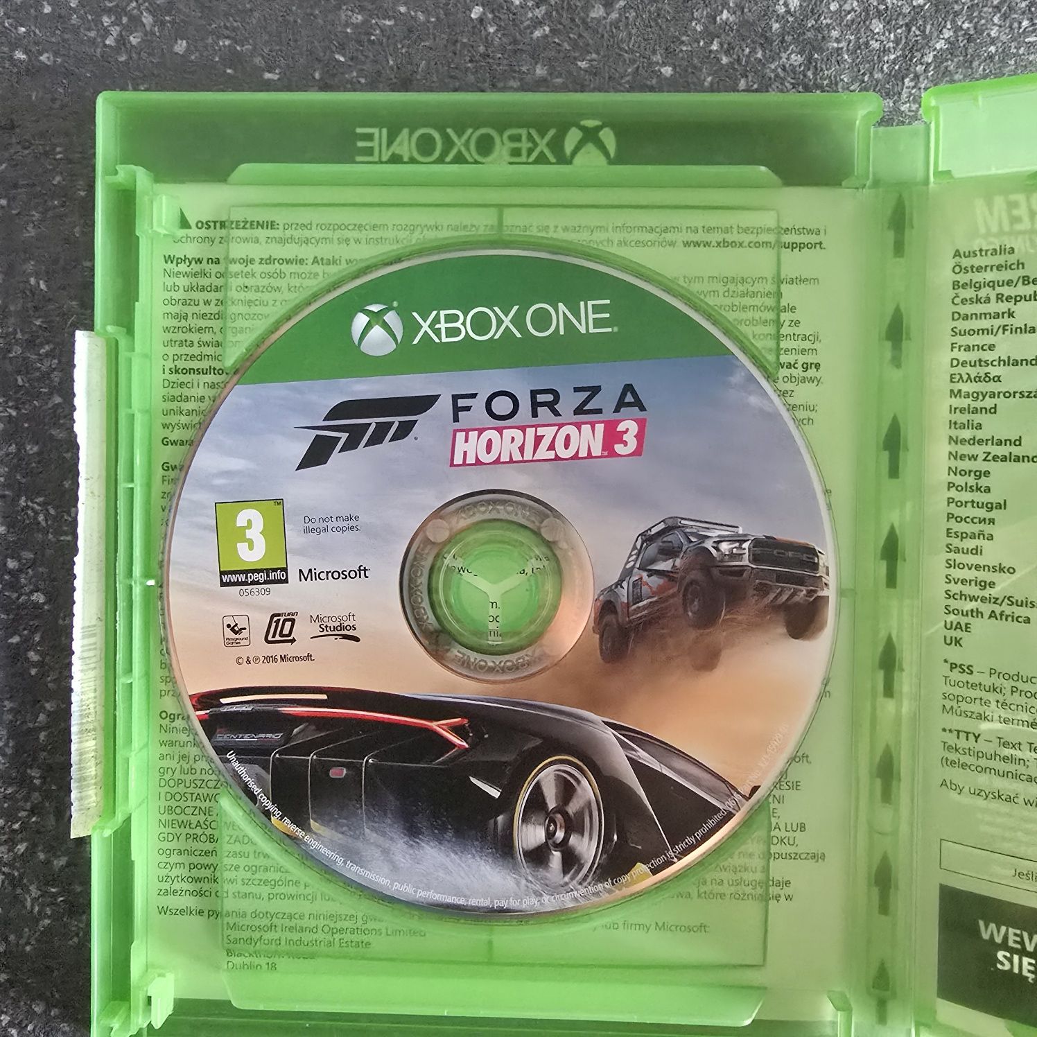 Forza Horizon 3 xbox one wersja PL czytaj opis