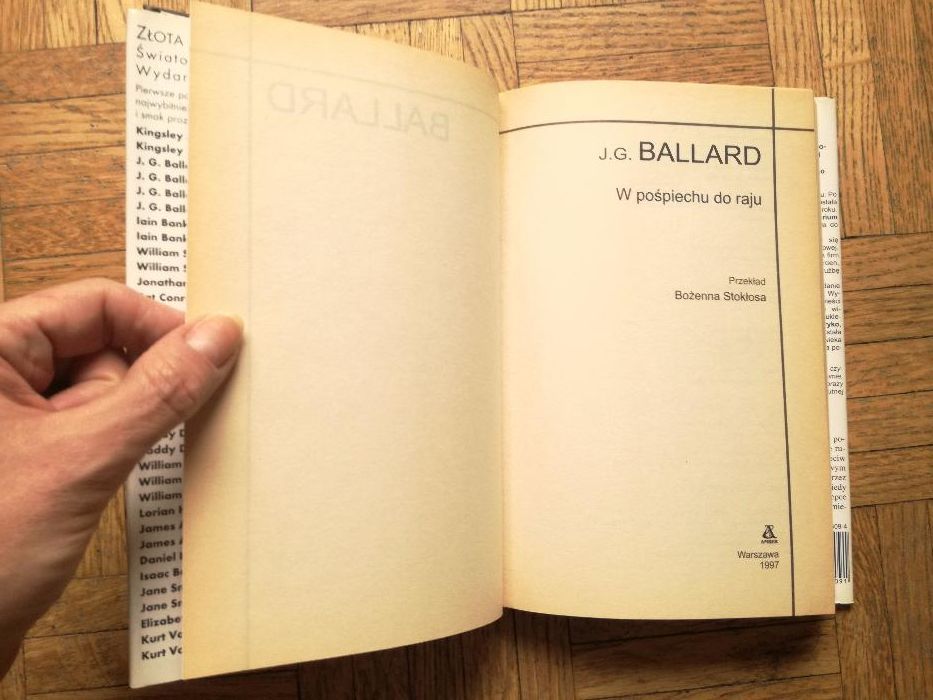 W pośpiechu do raju, J.G. Ballard