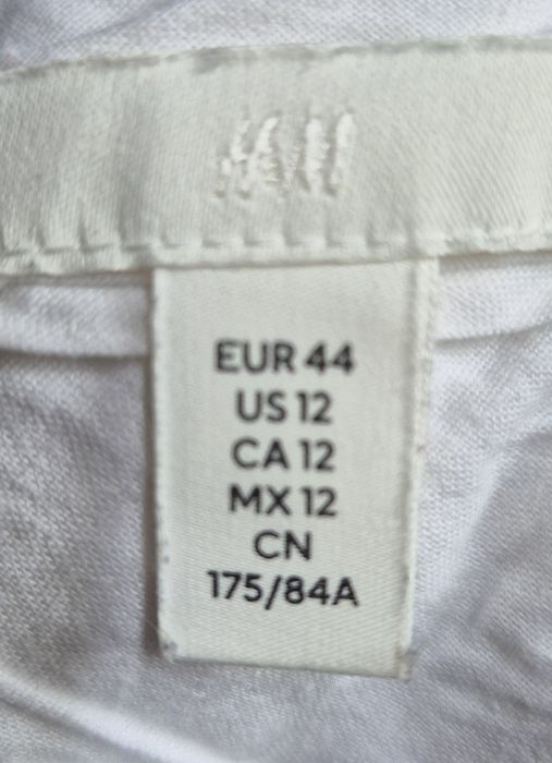 Zestaw komplet marynarka spodnie beżowe w laski lniane wiskoza H&M XL