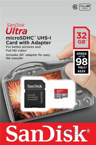 Флешка SanDisk microSDHC UHS-I