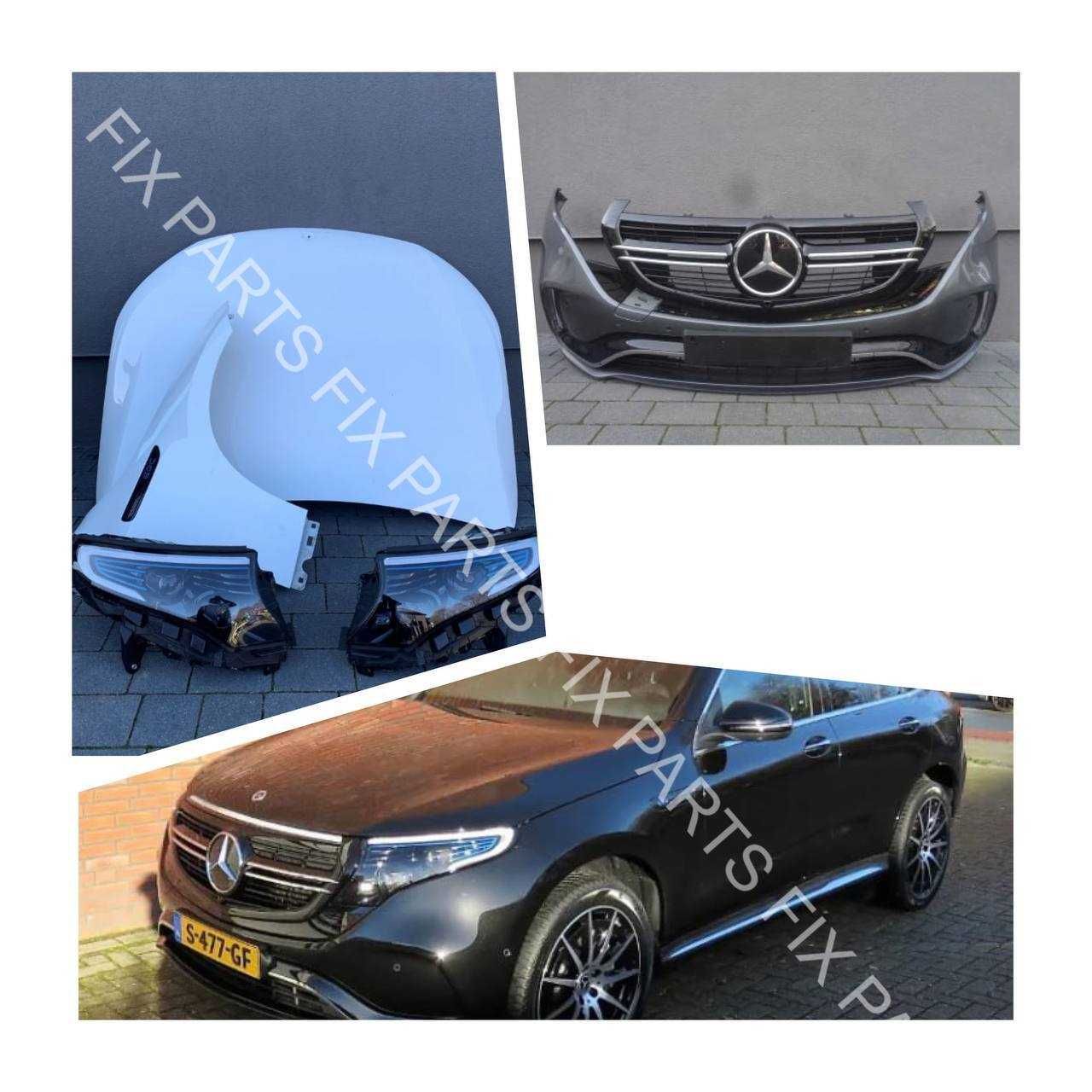 Капот Mercedes-Benz EQC 400 4MATIC бампер, фары, крылья, двери