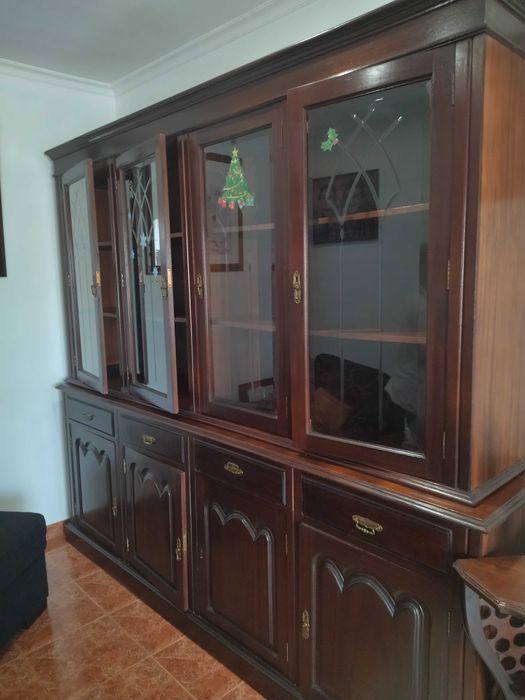 Móvel sala fantástico de mogno, como novo...