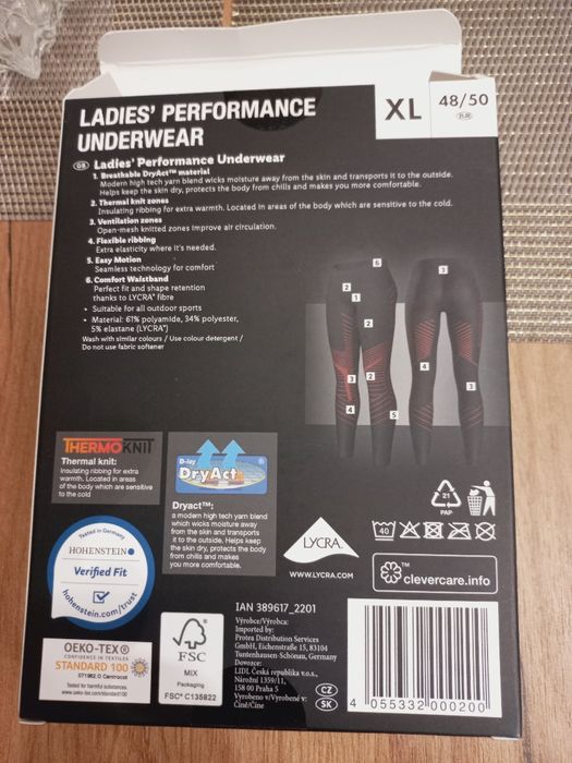 Legginsy funkcyjne strefy termo XL 46/48