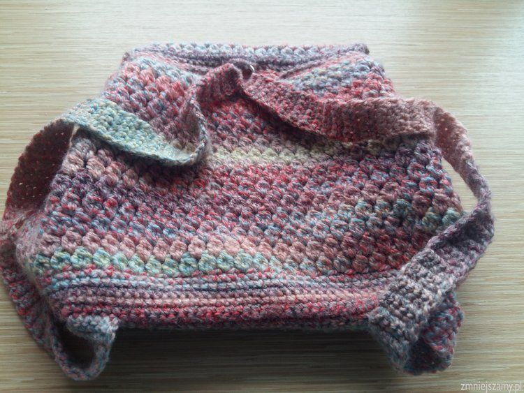 Plecak + portel / kosmetyczka na szydełku