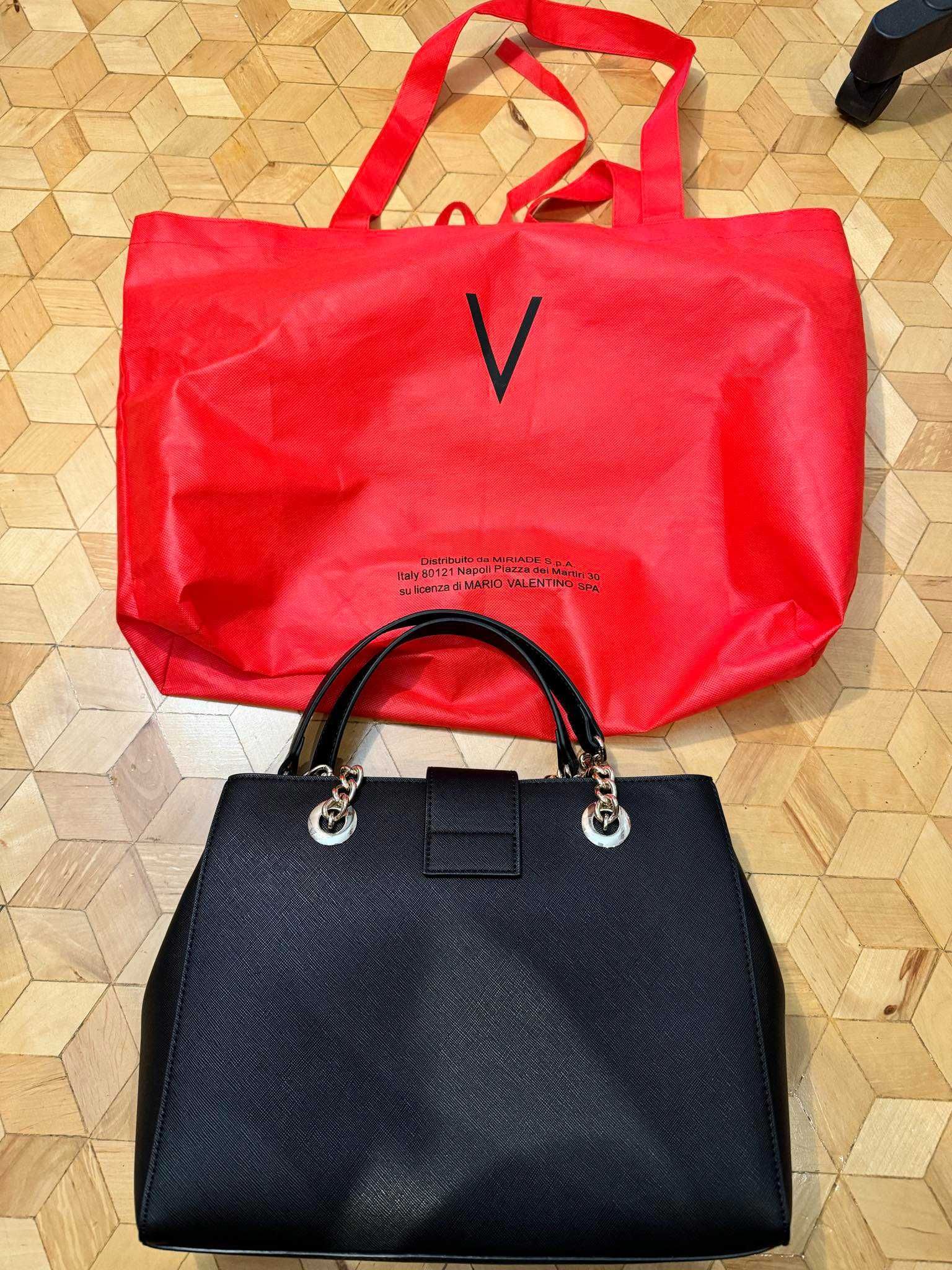torebka Mario Valentino czarna złota + dustbag