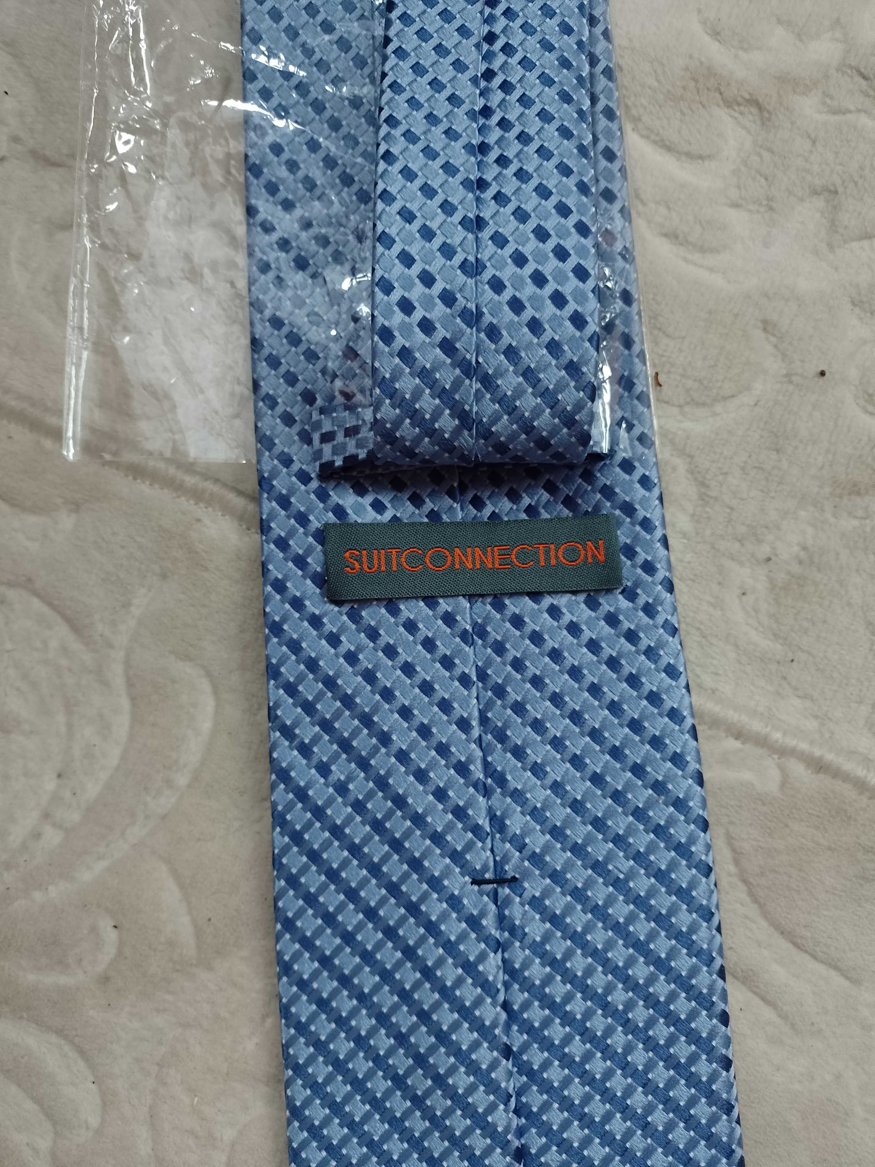 Suit Connection/Krawat jedwabny z Londynu, NOWY