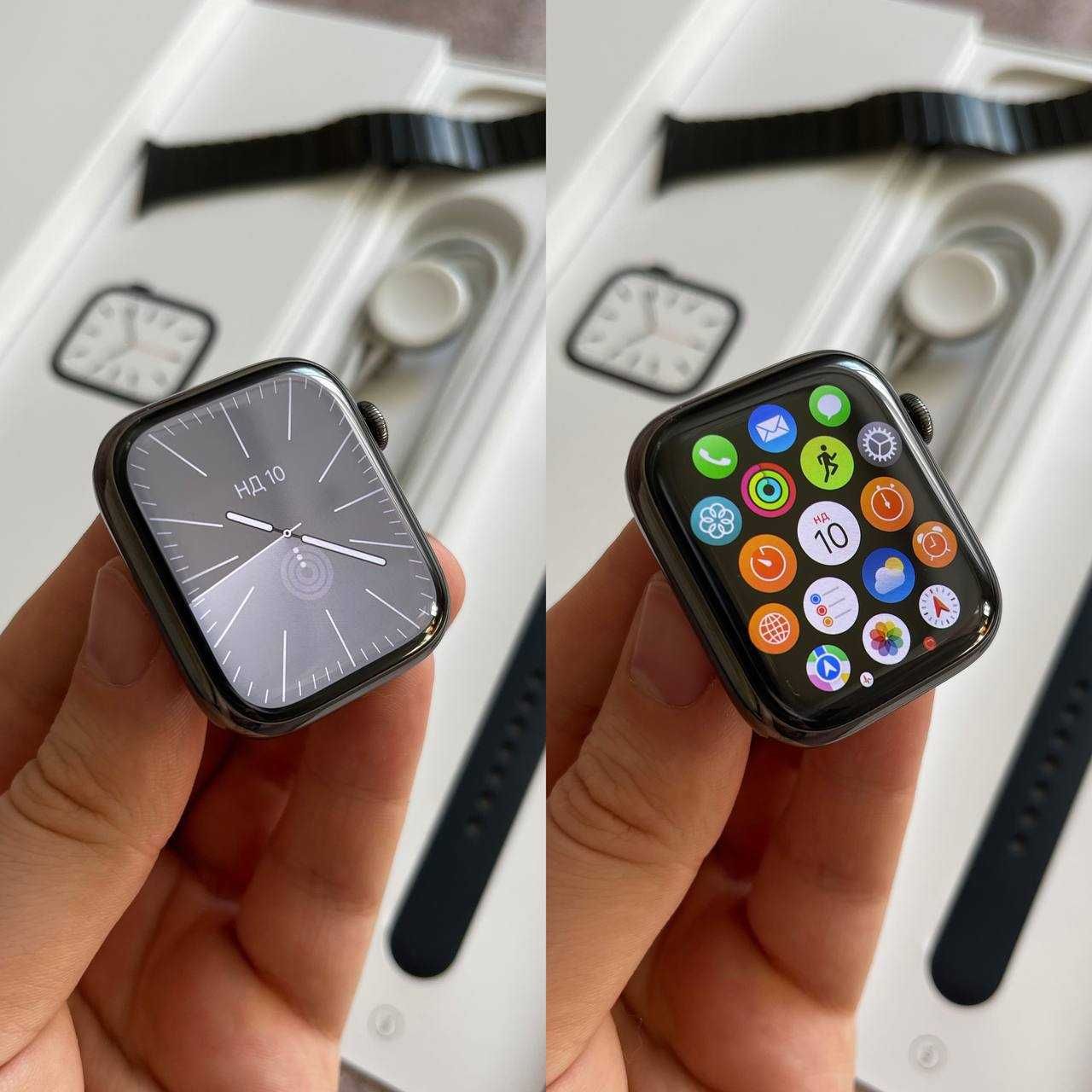 Apple Watch 7 45 mm Stainless АКБ 95% Хороший стан