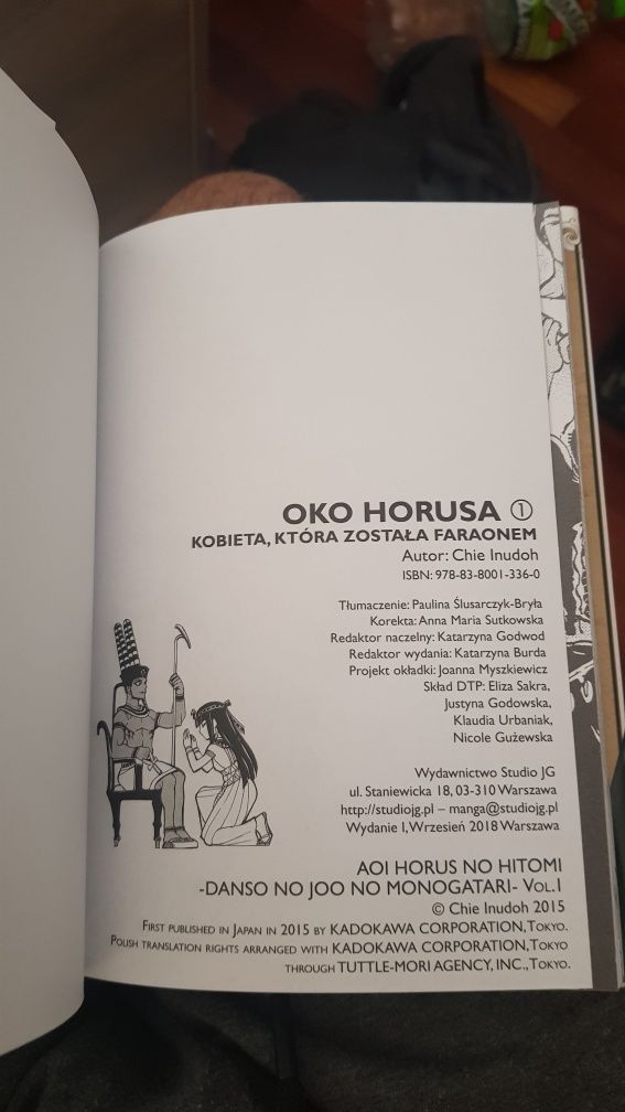 Oko Horusa 1 Wydanie 1 Twarda Oprawa Studio JG