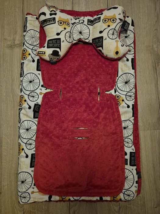 La Millou kocyk+wkładka do wózka+poduszeczka