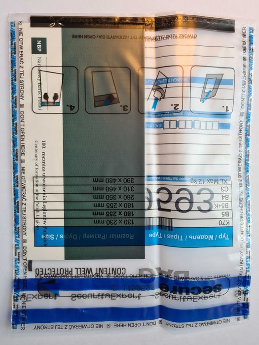 Banknot 20zł - 100. Rocznica Utworzenia Legionów Polskich - SECURE BAG