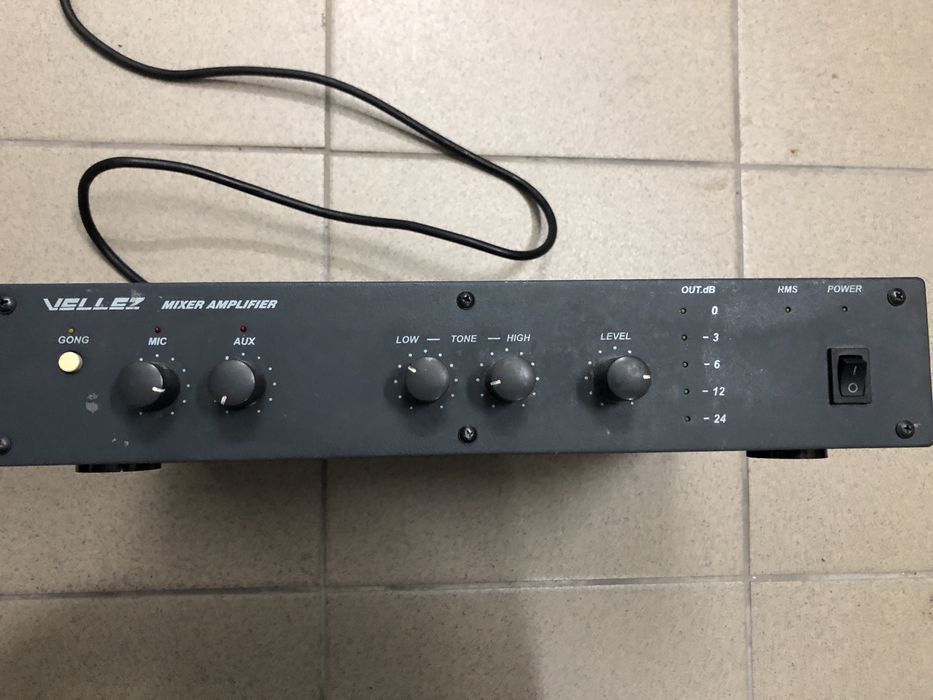 Колонка динамік та Підсилювач-мікшер Vellez Усилитель-микшер