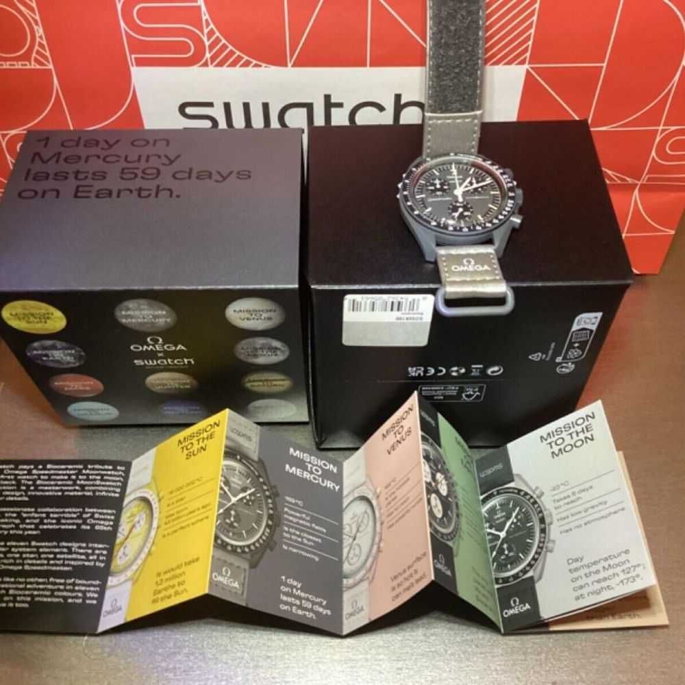 Omega x Swatch SO33A100 Mercury - Kosmiczny Zegar w Limitowanej Edycji
