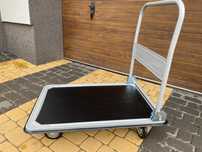 Nowy Wózek transportowy magazynowy platformowy gumowe koła 300kg