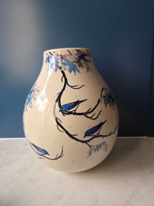 Wazon unikat Bolesławiec  24cm wysoki