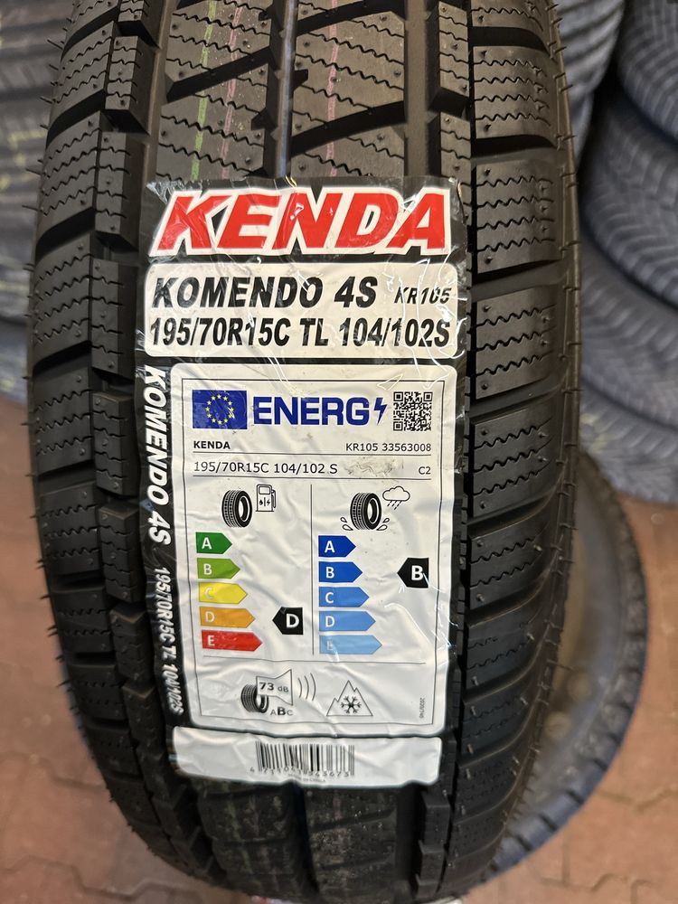 NOWE opony 195/70R15C Kenda Komendo 4S KR105 całoroczne bus WYSYŁKA