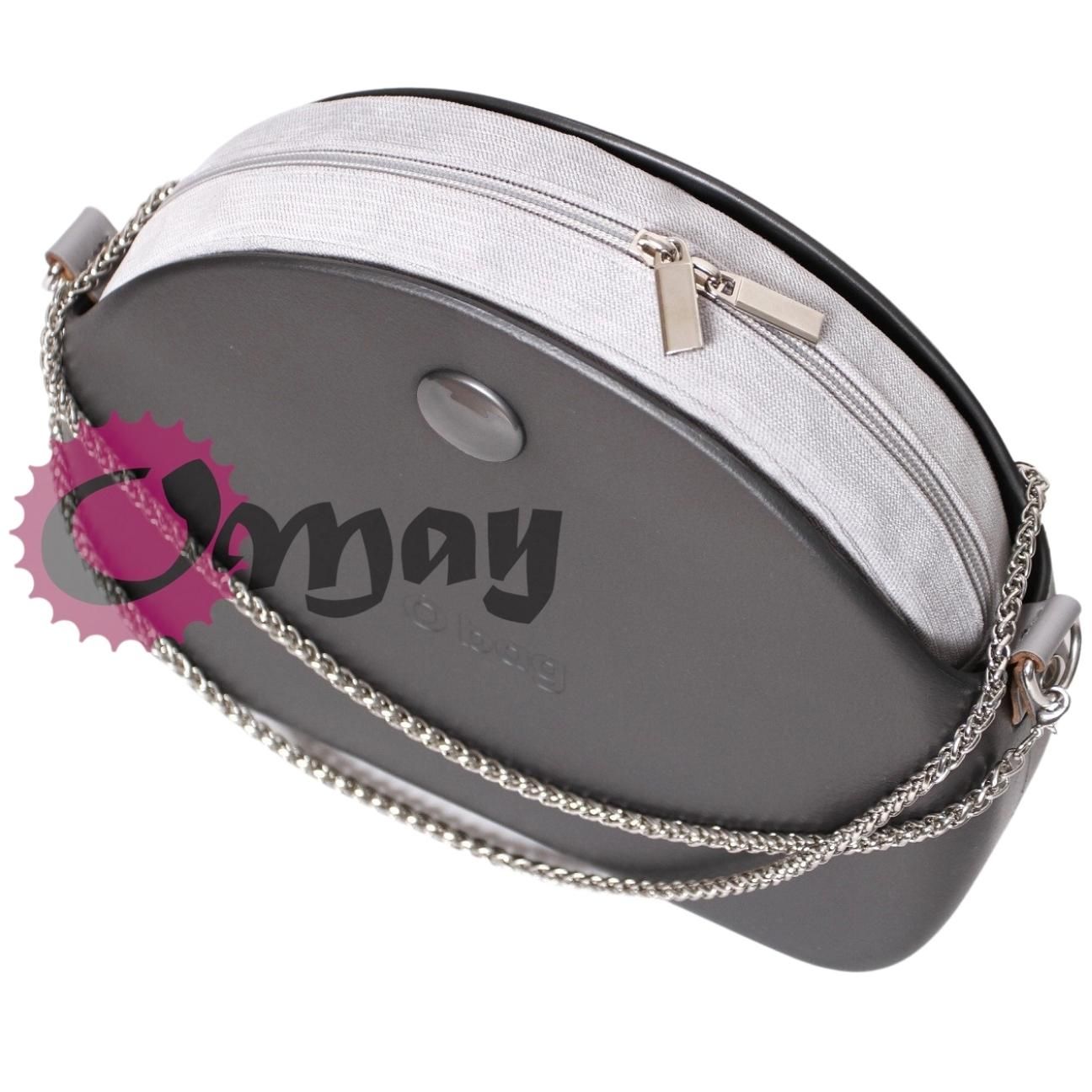 organizer OBAG MOON LIGHT welur szary grigio wkład 2 kieszenie OMAY