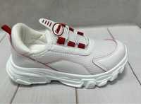 Легкі літні дитячі кросівки сітка Lafonten white білі 31-35